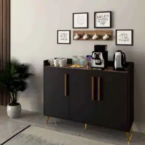 كوفي كورنر تصميم تركي أسود مع بني 327