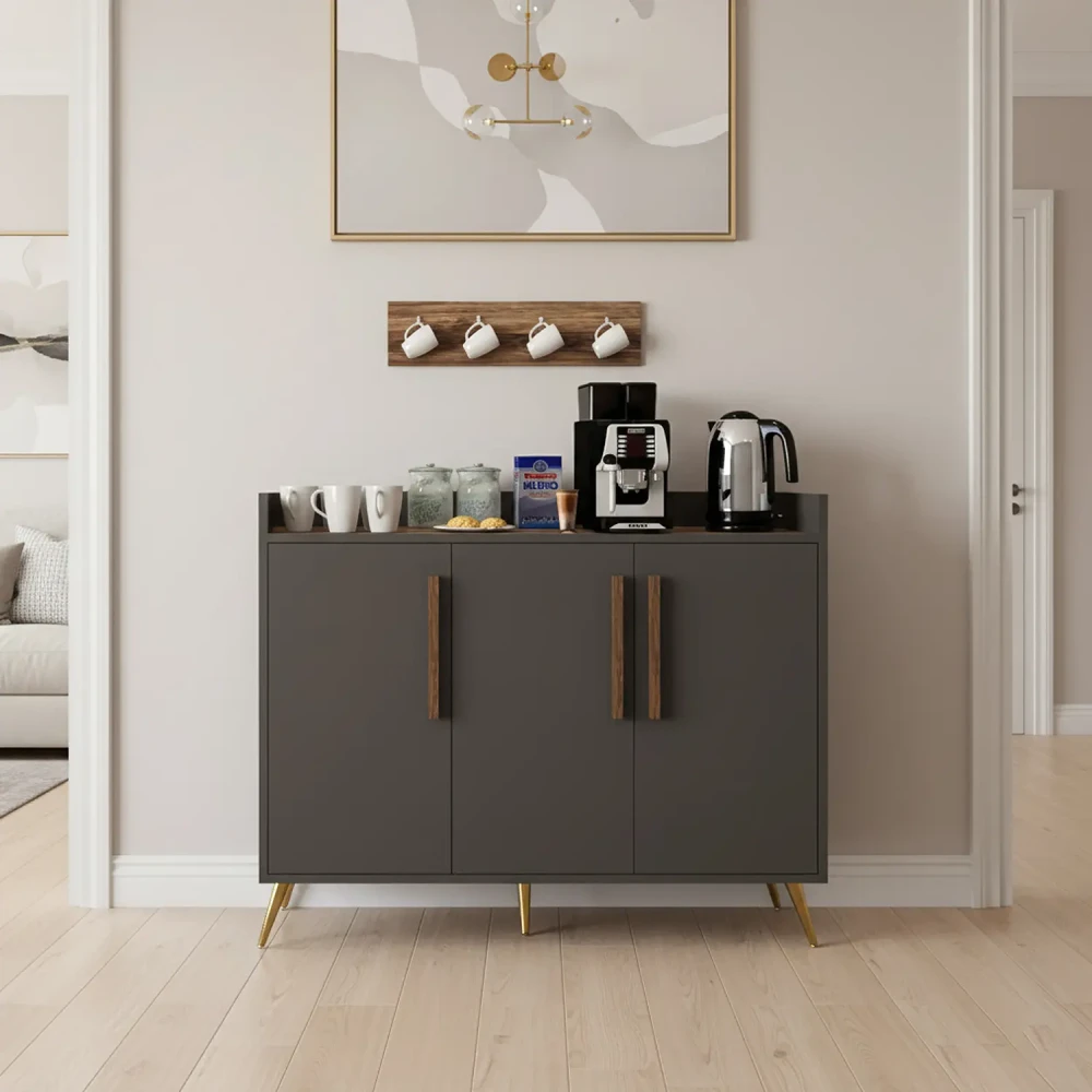 كوفي كورنر ديزاين تركي رمادي مع بني 328