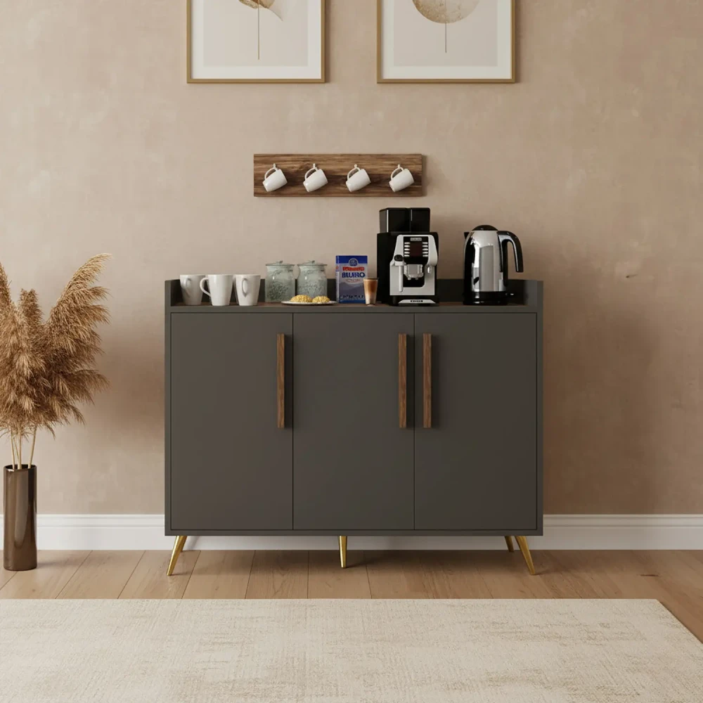 كوفي كورنر ديزاين تركي رمادي مع بني 328