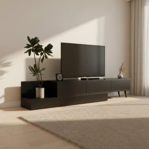 تصميم طاولة تلفزيون عملي للمساحات الصغيرة