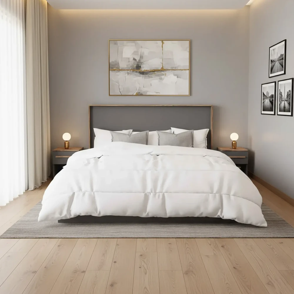 سرير نوم ديزاين تركي لون رمادي و بني 098سرير نوم ديزاين تركي لون رمادي و بني 098