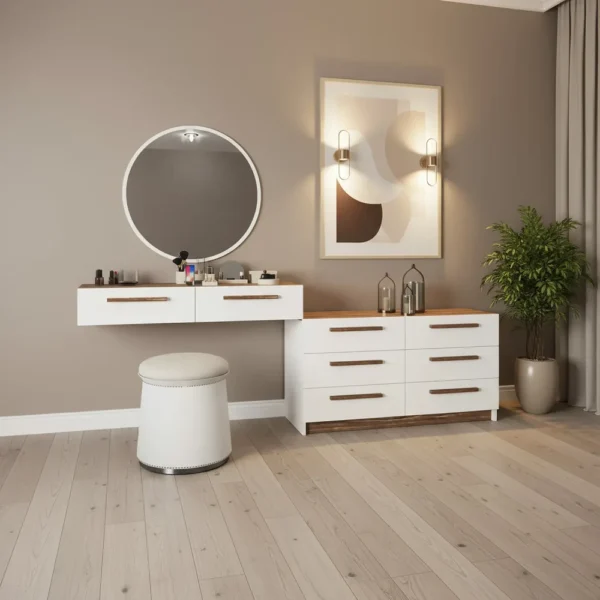 تسريحة عصرية لون أبيض مع بني 0911