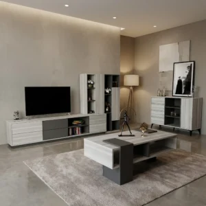 طقم طاولات متكامل لون رمادي درجتين 244