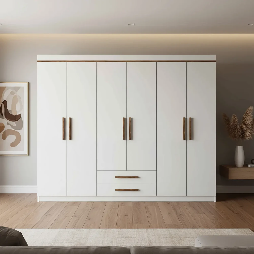 غرفة نوم كاملة لون أبيض و بني 0910