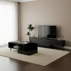 طقم طاولات عصري لون أسود 246