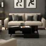 طقم طاولات عصري لون أسود 246