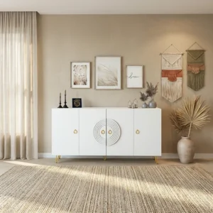 مدخل و كونسول بوفيه لون أبيض 810