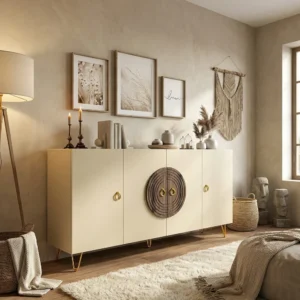 مدخل و كونسول بوفيه لون بيج مع بني 809