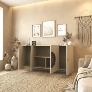 مدخل و كونسول بوفيه لون بيج مع بني 809