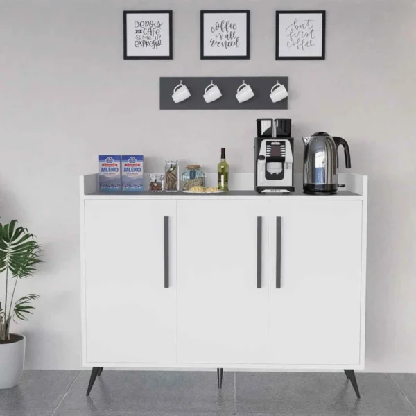 طقم طاولات مودرن ابيض مع رمادي 250