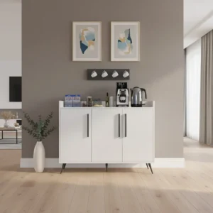 ركن قهوه تصميم تركي أبيض مع رمادي 329