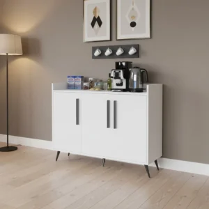 ركن قهوه تصميم تركي أبيض مع رمادي 329