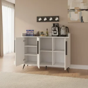 ركن قهوه تصميم تركي أبيض مع رمادي 329