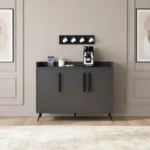 ركن كوفي فخم لون اسود مع رمادي 330