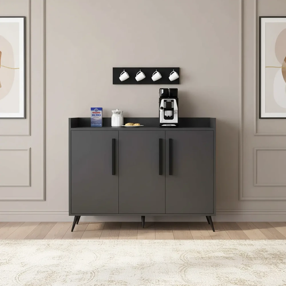 ركن كوفي فخم لون اسود مع رمادي 330