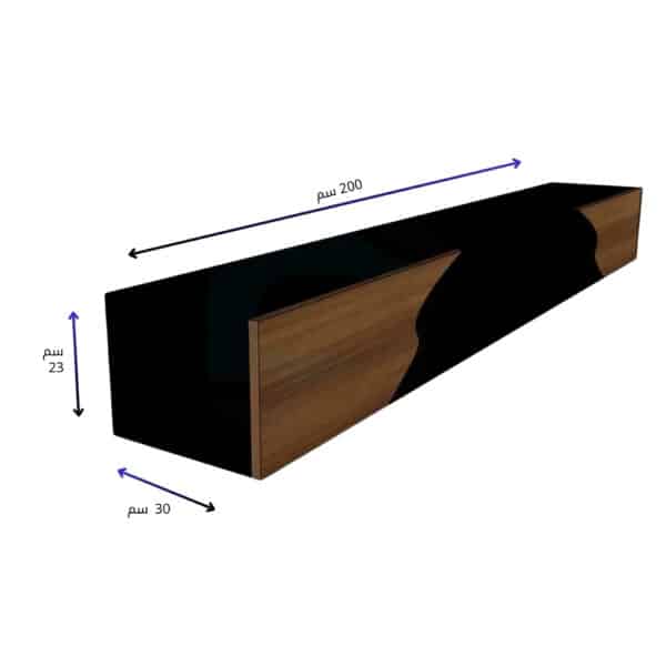 طاولة تلفزيون معلقة بتصميم فني عصري 24